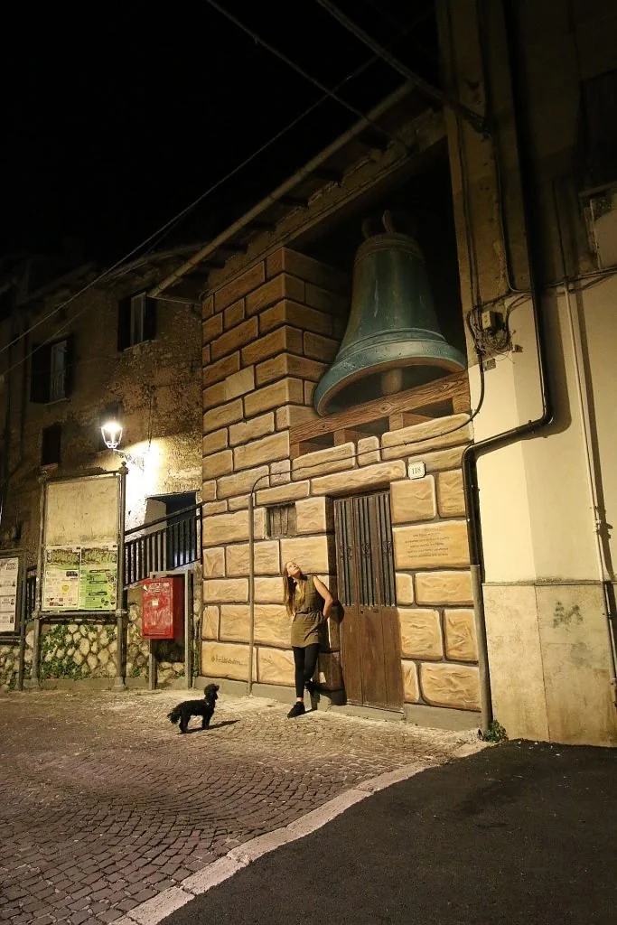 3D Mural streetart von Fredda Wouters in Fiuggi Italien